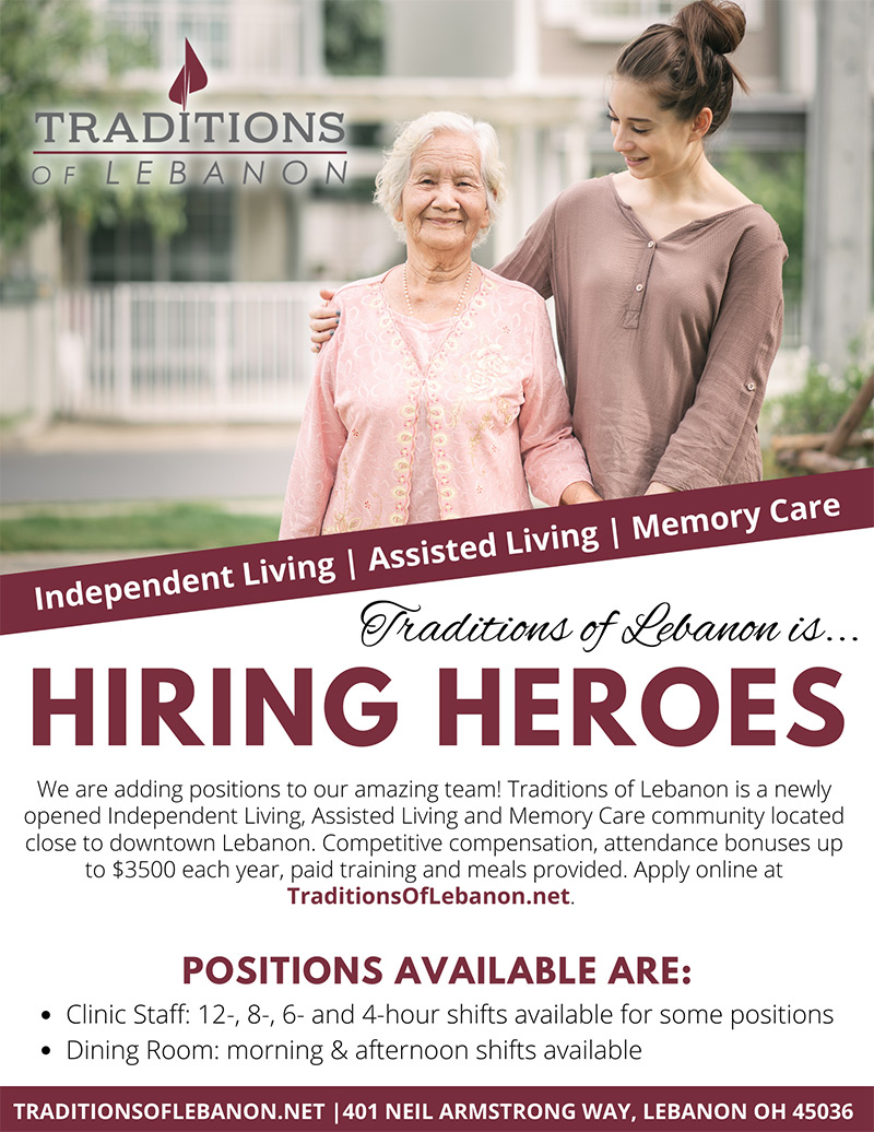 Traditions of Lebanon Is Hiring Heroes!